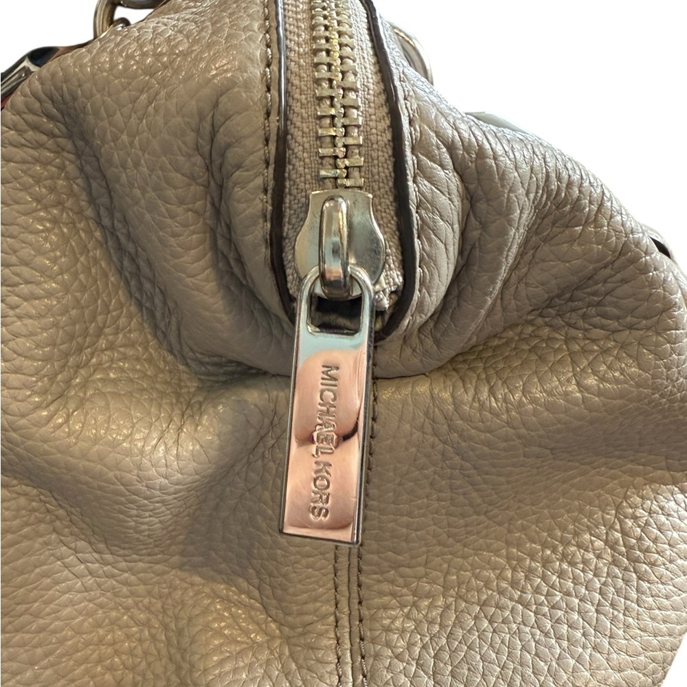 Michael Kors Taupe Leather Shoulder Bag - Picture 11 of 11